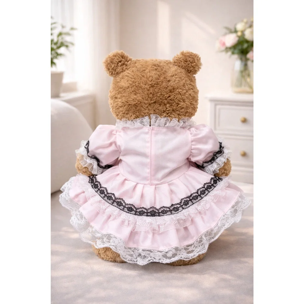 Large Bartholomew Bear clothes outfits - Pink Lace Princess Dress